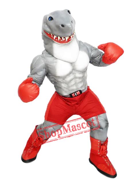 Shark mascot suit